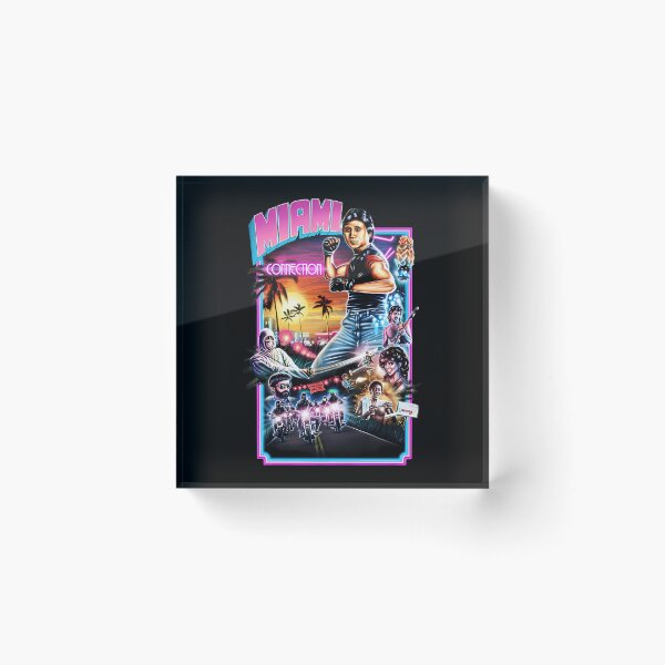 Item preview, Martial Artist Fighting Biker Ninjas In Neon City designed and sold by LeesHoneyBees.
