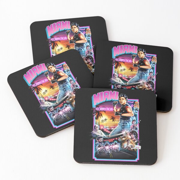 Item preview, Martial Artist Fighting Biker Ninjas In Neon City designed and sold by LeesHoneyBees.