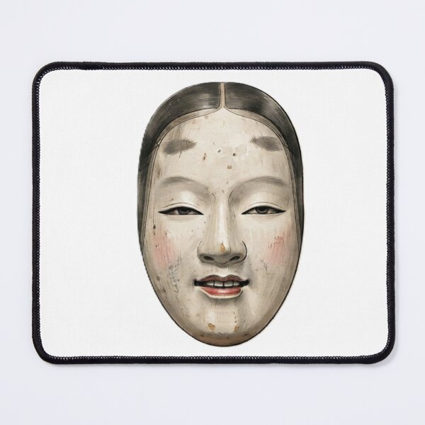 Item preview, Traditional Japanese Noh Mask ("Ko-omote" Young Woman) Classic Theater Art designed and sold by Kokeshidreams.