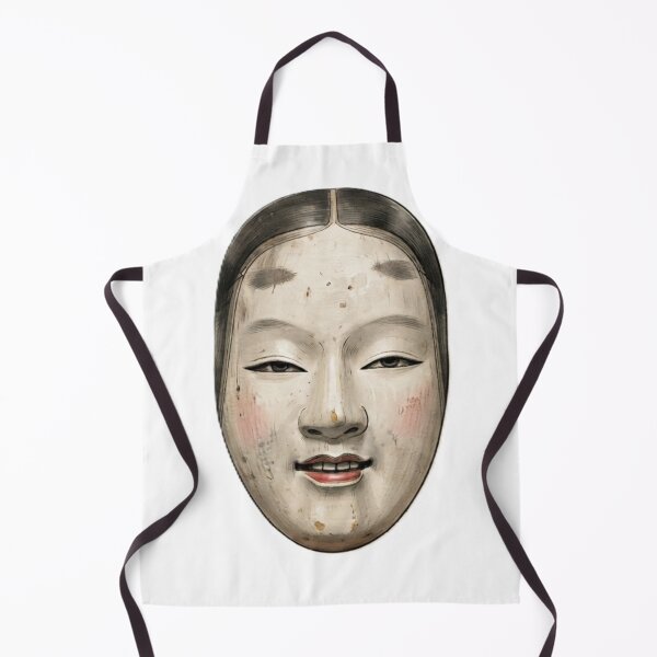 Item preview, Traditional Japanese Noh Mask ("Ko-omote" Young Woman) Classic Theater Art designed and sold by Kokeshidreams.