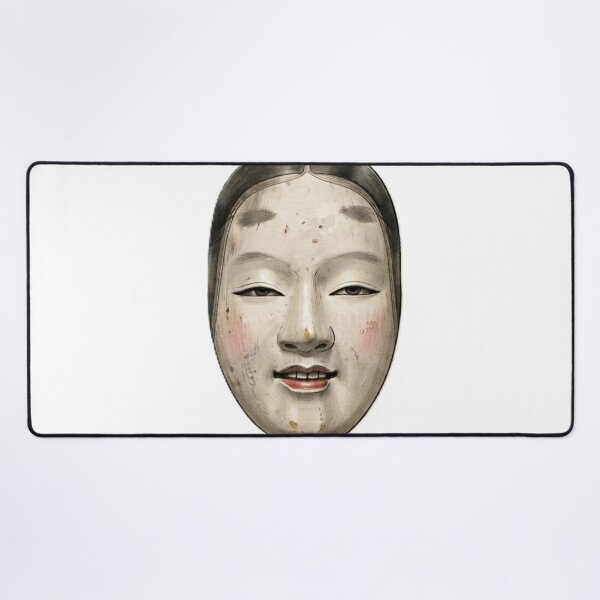 Item preview, Traditional Japanese Noh Mask ("Ko-omote" Young Woman) Classic Theater Art designed and sold by Kokeshidreams.