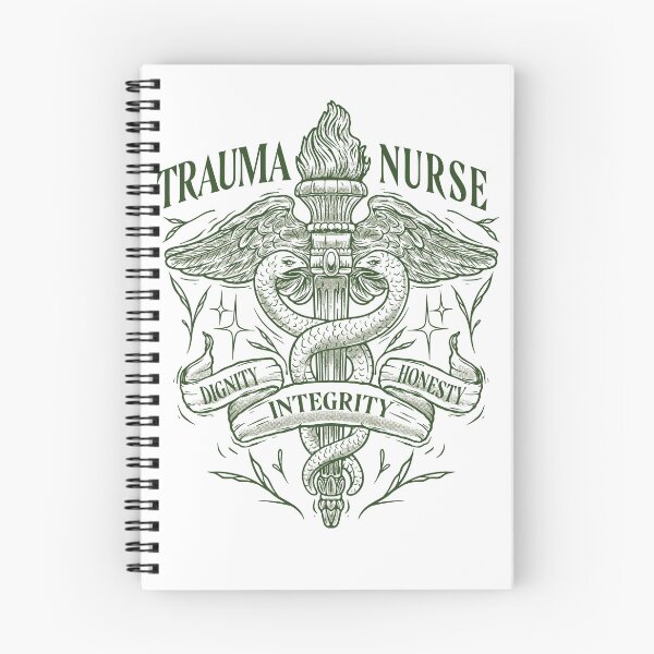 Item preview, Vintage Trauma Nurse Caduceus ER Emergency Room RN Gift designed and sold by Hilal-Studio.