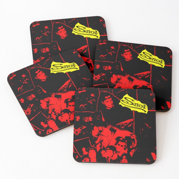 Item preview, Red Silhouette With Yellow Typography designed and sold by BrainCashPop.