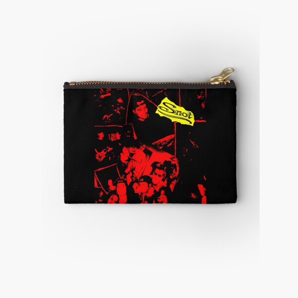 Item preview, Red Silhouette With Yellow Typography designed and sold by BrainCashPop.