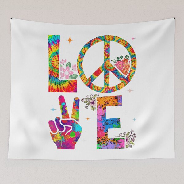 Item preview, Peace Sign Love 60s 70s Tie Dye Hippie Costume  designed and sold by AshtonNielse.