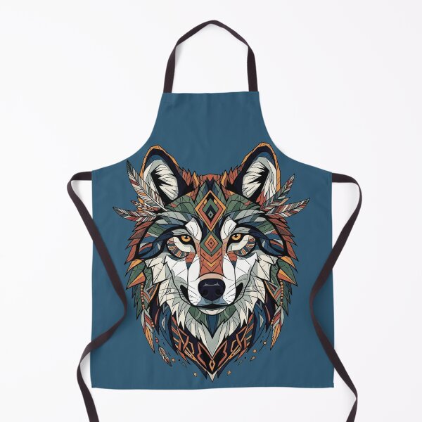Item preview, Geometric boho wolf - howling designed and sold by WildArtIT.