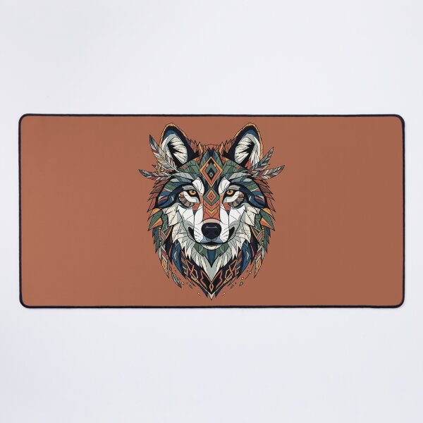 Item preview, Geometric boho wolf - howling designed and sold by WildArtIT.