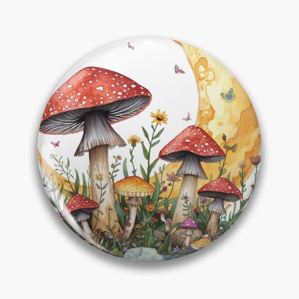Item preview, Mushroom Moon Garden designed and sold by catcurio.