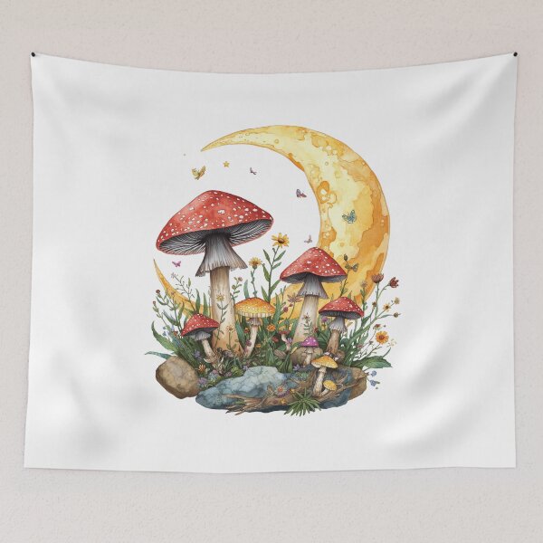 Item preview, Mushroom Moon Garden designed and sold by catcurio.
