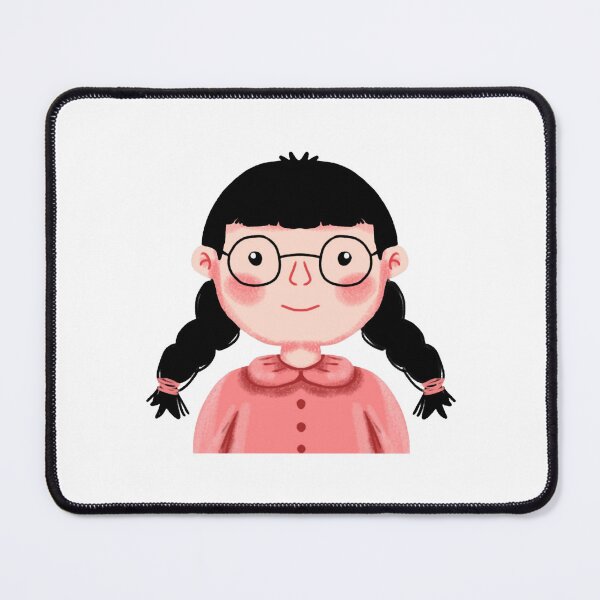 Item preview, Little Cute Girl Cartoon Innocent Black Braids Graphic designed and sold by FiaARTROOMa.