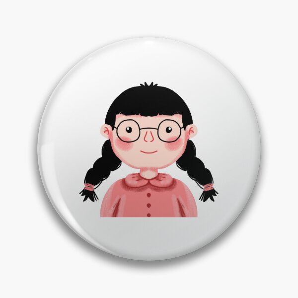 Item preview, Little Cute Girl Cartoon Innocent Black Braids Graphic designed and sold by FiaARTROOMa.