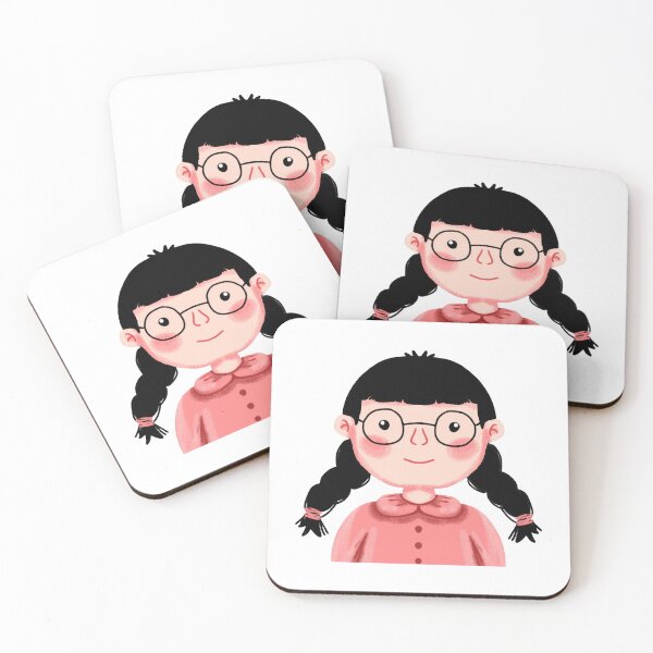 Item preview, Little Cute Girl Cartoon Innocent Black Braids Graphic designed and sold by FiaARTROOMa.