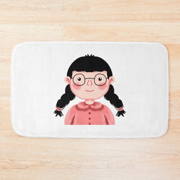 Item preview, Little Cute Girl Cartoon Innocent Black Braids Graphic designed and sold by FiaARTROOMa.