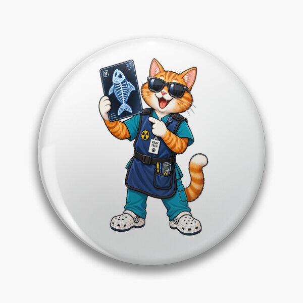 Item preview, Radiologic Technologist Cat Funny X-Ray Tech Scrubs designed and sold by Uniqueauraaprints.