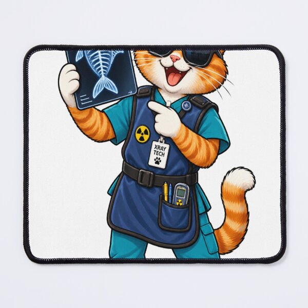 Item preview, Radiologic Technologist Cat Funny X-Ray Tech Scrubs designed and sold by Uniqueauraaprints.