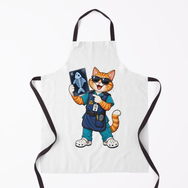 Item preview, Radiologic Technologist Cat Funny X-Ray Tech Scrubs designed and sold by Uniqueauraaprints.