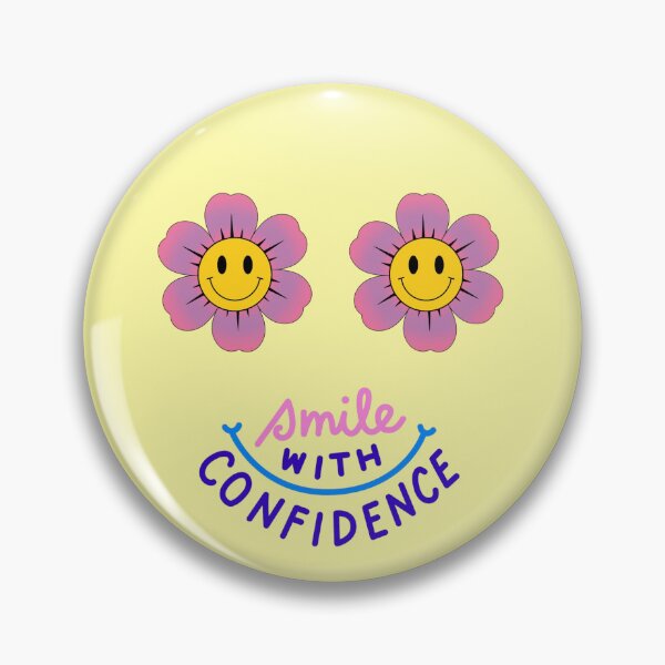 Item preview, Smile With Confidence Cute Smiley Flowers Aesthetic designed and sold by NikBrin Prevail .