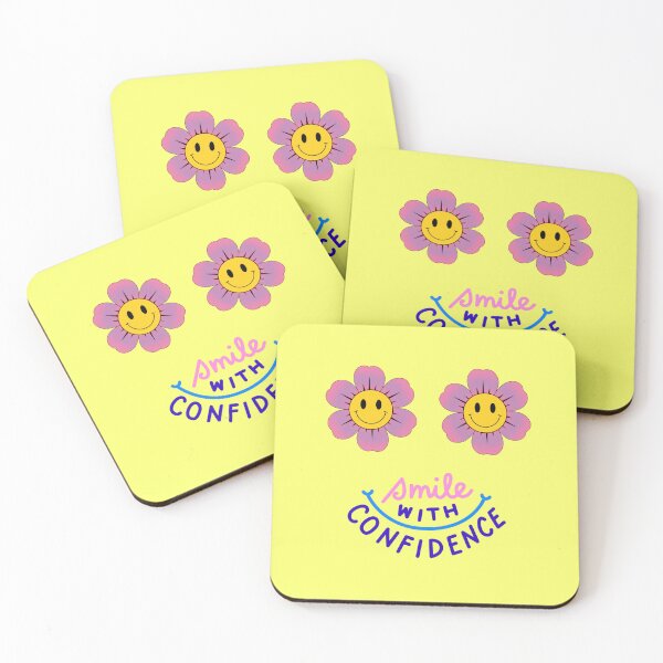Item preview, Smile With Confidence Cute Smiley Flowers Aesthetic designed and sold by NikBrin Prevail .
