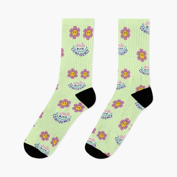 Item preview, Smile With Confidence Cute Smiley Flowers Aesthetic designed and sold by NikBrin Prevail .
