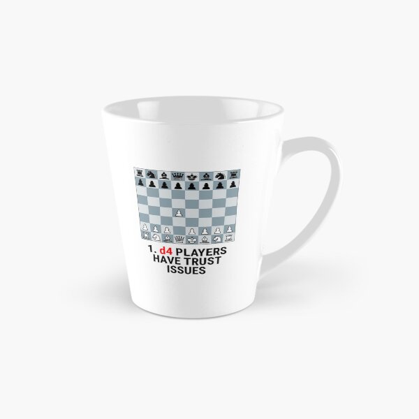 Item preview, 1 d4 Players Have Trust Issues – Funny Chess Gift Chess Player Humor Quote designed and sold by Sekla-Studio.