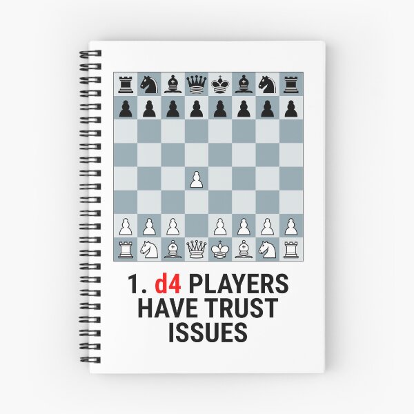 Item preview, 1 d4 Players Have Trust Issues – Funny Chess Gift Chess Player Humor Quote designed and sold by Sekla-Studio.