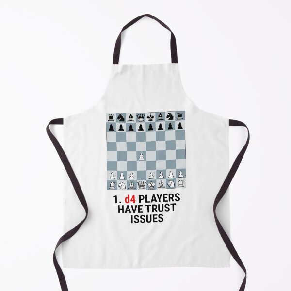 Item preview, 1 d4 Players Have Trust Issues – Funny Chess Gift Chess Player Humor Quote designed and sold by Sekla-Studio.