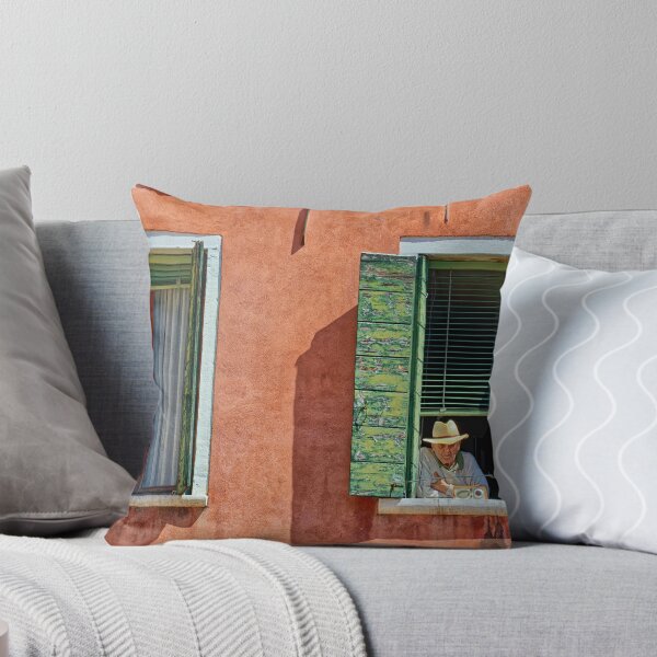 Item preview, Man in a had sharing his radio out of a window in Florence Italy designed and sold by John Gilham - Landscape Photography.