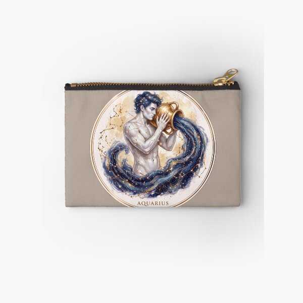 Item preview, Aquarius Water Bearer Celestial Zodiac Art PNG designed and sold by MythicMood.