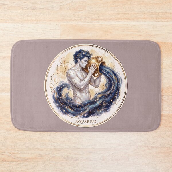 Item preview, Aquarius Water Bearer Celestial Zodiac Art PNG designed and sold by MythicMood.