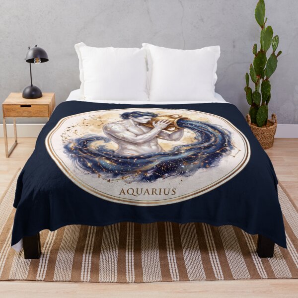 Item preview, Aquarius Water Bearer Celestial Zodiac Art PNG designed and sold by MythicMood.