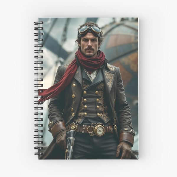 Item preview, The Sky Captain – Steampunk Portrait designed and sold by Bibi Design.