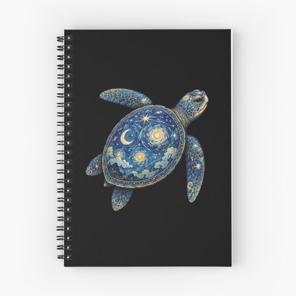 Item preview, Swimming Moon Sea Turtle | Ocean Starlight Art Collection designed and sold by Zaru Art Studio.