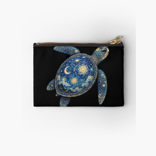 Item preview, Swimming Moon Sea Turtle | Ocean Starlight Art Collection designed and sold by Zaru Art Studio.