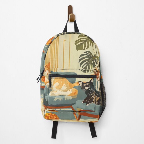 Item preview, Mid-Century Feline Lounge designed and sold by ONYX Pixee.