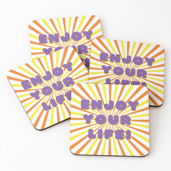 Item preview, Enjoy your life - positive mindset quote designed and sold by WildArtIT.