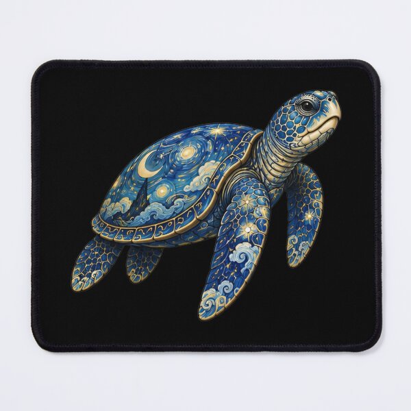 Item preview, Celestial Sea Turtle | Ocean Starlight Art Collection designed and sold by Zaru Art Studio.