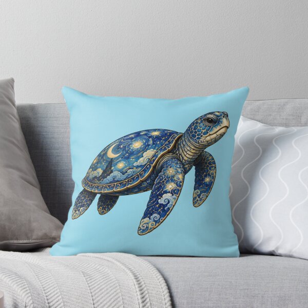 Item preview, Celestial Sea Turtle | Ocean Starlight Art Collection designed and sold by Zaru Art Studio.