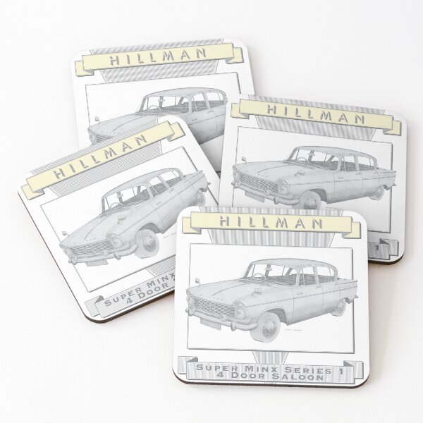 Artikelvorschau, Hillman Super Minx Series 1 4 Door Saloon Hand-drawn entworfen und verkauft von Classic Car Art Drawings.