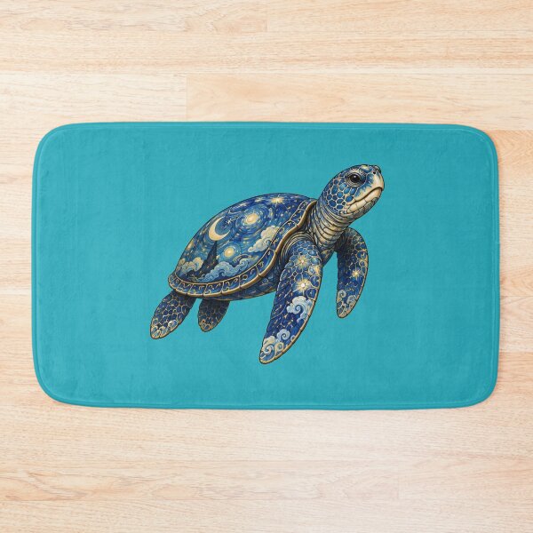 Item preview, Celestial Sea Turtle | Ocean Starlight Art Collection designed and sold by Zaru Art Studio.