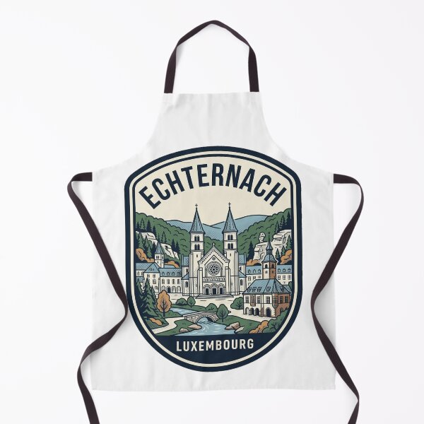Item preview, Vintage Echternach Luxembourg Retro Travel Badge designed and sold by k3rstman1.