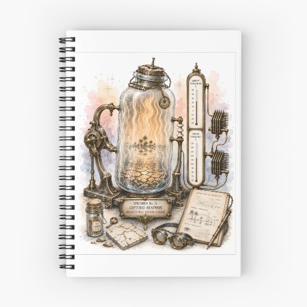 Item preview, The Heatwave Vial - Thermal Mirage Specimen No. 31 designed and sold by Shadow Sprite Art.