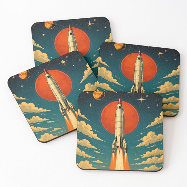 Item preview, Retro Mars Rocket Space Poster designed and sold by NordenPosters.