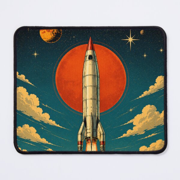 Item preview, Retro Mars Rocket Space Poster designed and sold by NordenPosters.