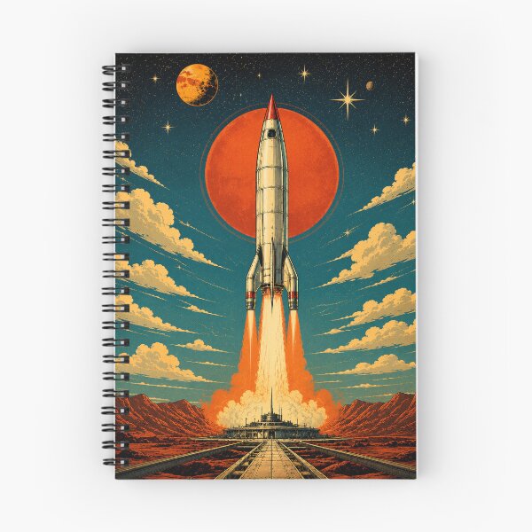 Item preview, Retro Mars Rocket Space Poster designed and sold by NordenPosters.
