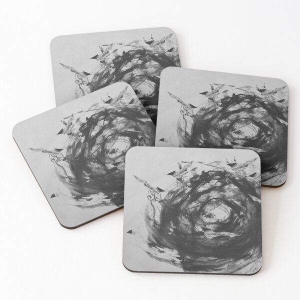Item preview, Minimalist Nest — Black acrylic Ink Line Art designed and sold by MiCarmoart.