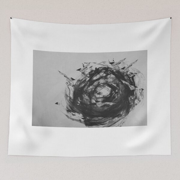 Item preview, Minimalist Nest — Black acrylic Ink Line Art designed and sold by MiCarmoart.