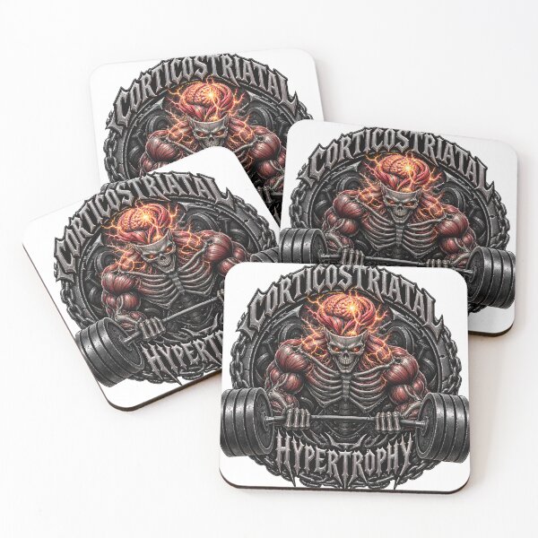 Item preview, Corticostriatal Hypertrophy - Dark Anatomical Fitness designed and sold by Dark Iron Apparel .