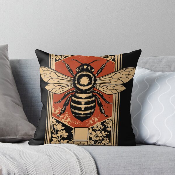 Item preview, Gothic Honey Bee Japanese Insect Art Dark Pollinat designed and sold by Frankie Design Store.