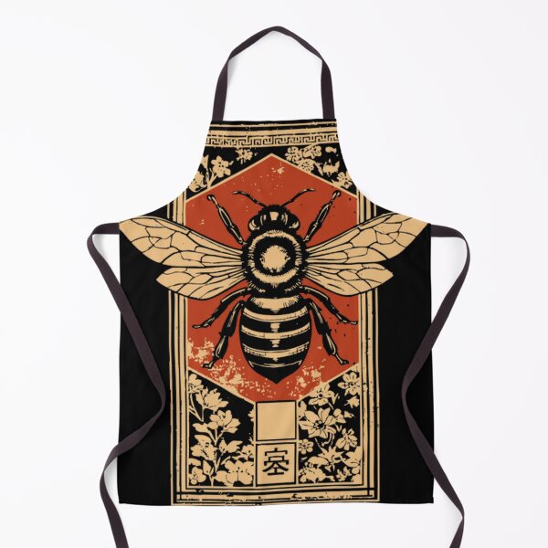 Item preview, Gothic Honey Bee Japanese Insect Art Dark Pollinat designed and sold by Frankie Design Store.