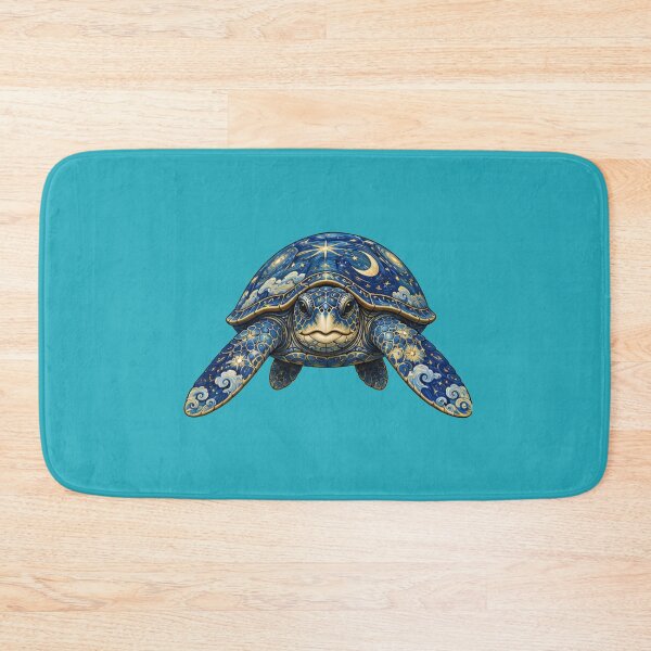 Item preview, Moonlit Sea Turtle | Ocean Starlight Art Collection designed and sold by Zaru Art Studio.